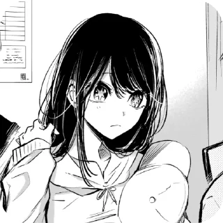 😕 emoji Oshi no ko manga Telegram sticker 2 of 7