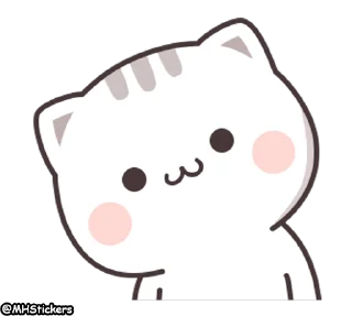 Sticker from @MHStickers Kawaii Neko Chan 1
