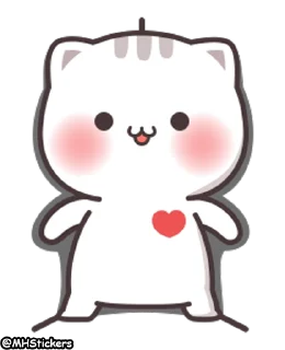 Sticker from @MHStickers Kawaii Neko Chan 3