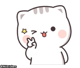 Sticker from @MHStickers Kawaii Neko Chan 3