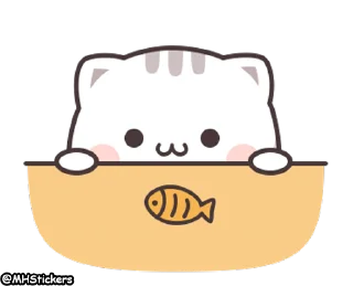 Sticker from @MHStickers Kawaii Neko Chan 1