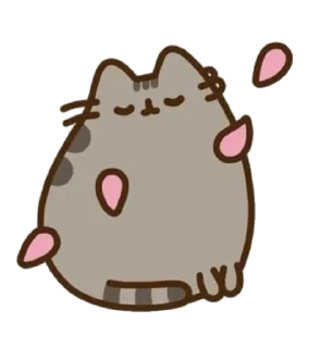 Sticker from pusheen cat
