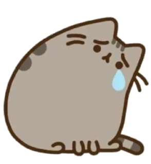 Sticker from pusheen cat