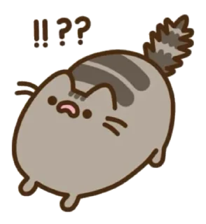 Sticker from pusheen cat