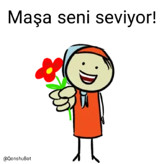 ❤️ emoji Maşa @Qonshubot Telegram sticker 8 of 31