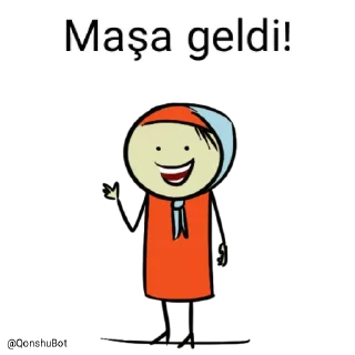 ✋️ emoji Maşa @Qonshubot Telegram sticker 1 of 31