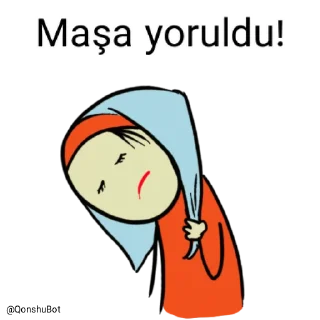 😣 emoji Maşa @Qonshubot Telegram sticker 9 of 31