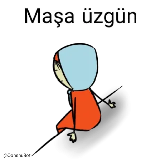 😓 emoji Maşa @Qonshubot Telegram sticker 11 of 31