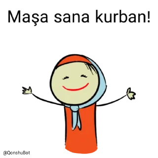 🤗 emoji Maşa @Qonshubot Telegram sticker 18 of 31