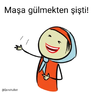 🤣 emoji Maşa @Qonshubot Telegram sticker 23 of 31