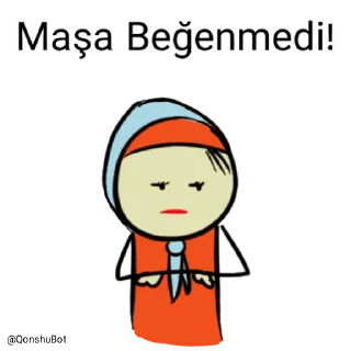 👎 emoji Maşa @Qonshubot Telegram sticker 21 of 31