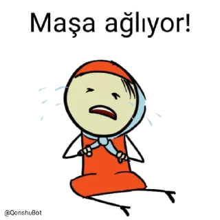 😭 emoji Maşa @Qonshubot Telegram sticker 14 of 31