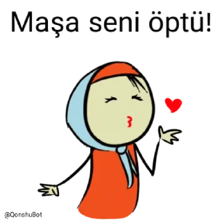 💋 emoji Maşa @Qonshubot Telegram sticker 19 of 31