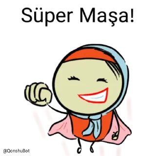 😎 emoji Maşa @Qonshubot Telegram sticker 6 of 31
