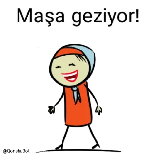 🚶‍♂️ emoji Maşa @Qonshubot Telegram sticker 10 of 31
