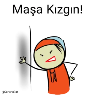 😡 emoji Maşa @Qonshubot Telegram sticker 16 of 31