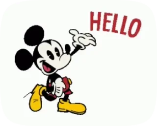 Sticker from Mickey mouse