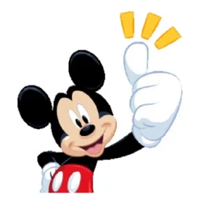 Sticker from Mickey mouse