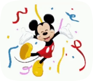 Sticker from Mickey mouse
