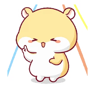 Sticker from Hamster PangPang @Stickersnew
