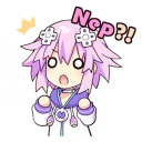Sticker from Nep-Nep 'Neptune' @Nekostickerss