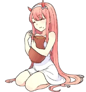 😊 emoji Darling in the franXX ~ @HouseOfAnime Telegram sticker 1 of 109