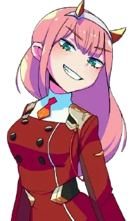 😏 emoji Darling in the franXX ~ @HouseOfAnime Telegram sticker 13 of 109