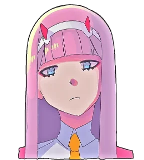 😕 emoji Darling in the franXX ~ @HouseOfAnime Telegram sticker 20 of 109