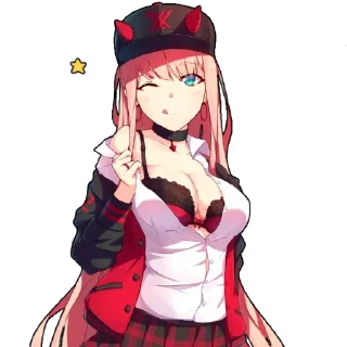 😜 emoji Darling in the franXX ~ @HouseOfAnime Telegram sticker 19 of 109