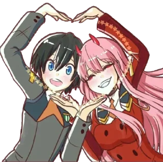 ❤ emoji Darling in the franXX ~ @HouseOfAnime Telegram sticker 4 of 109