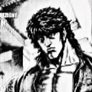 Sticker from Hokuto No Ken (Don't Copy plz)@Wesam_1th