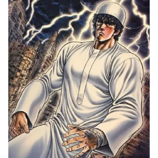 Sticker from Hokuto No Ken (Don't Copy plz)@Wesam_1th