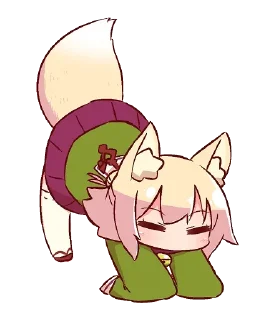 😪 emoji Kemomimi-chan by @carlysticker Telegram sticker 18 of 120