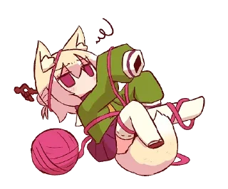 😵 emoji Kemomimi-chan by @carlysticker Telegram sticker 9 of 120