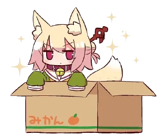 😐 emoji Kemomimi-chan by @carlysticker Telegram sticker 6 of 120
