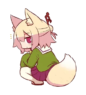 😅 emoji Kemomimi-chan by @carlysticker Telegram sticker 15 of 120