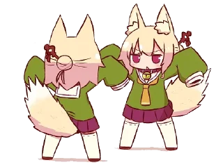😒 emoji Kemomimi-chan by @carlysticker Telegram sticker 5 of 120