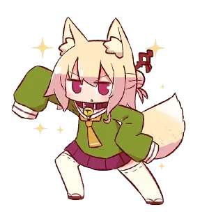 😉 emoji Kemomimi-chan by @carlysticker Telegram sticker 12 of 120