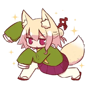 😉 emoji Kemomimi-chan by @carlysticker Telegram sticker 24 of 120