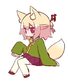 🦊 emoji Kemomimi-chan by @carlysticker Telegram sticker 14 of 120