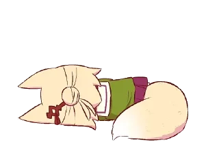 🦊 emoji Kemomimi-chan by @carlysticker Telegram sticker 19 of 120