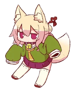 🦊 emoji Kemomimi-chan by @carlysticker Telegram sticker 17 of 120