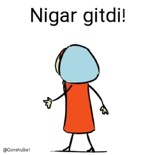 ✋️ emoji Nigar @Qonshubot Telegram sticker 2 of 32