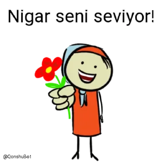 ❤️ emoji Nigar @Qonshubot Telegram sticker 8 of 32