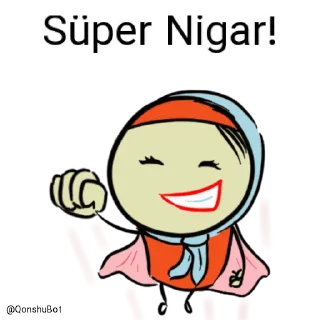 😎 emoji Nigar @Qonshubot Telegram sticker 6 of 32