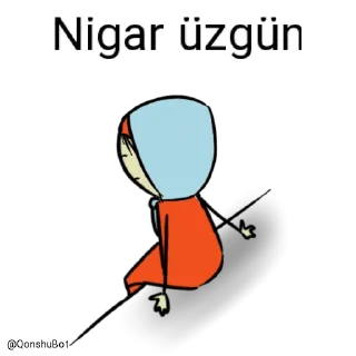 😓 emoji Nigar @Qonshubot Telegram sticker 11 of 32