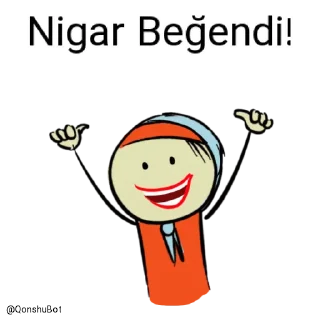 👍 emoji Nigar @Qonshubot Telegram sticker 20 of 32
