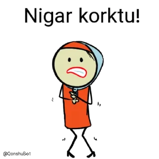 😰 emoji Nigar @Qonshubot Telegram sticker 15 of 32