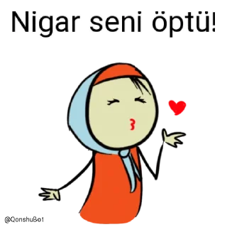 💋 emoji Nigar @Qonshubot Telegram sticker 19 of 32