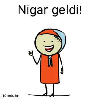 ✋️ emoji Nigar @Qonshubot Telegram sticker 1 of 32